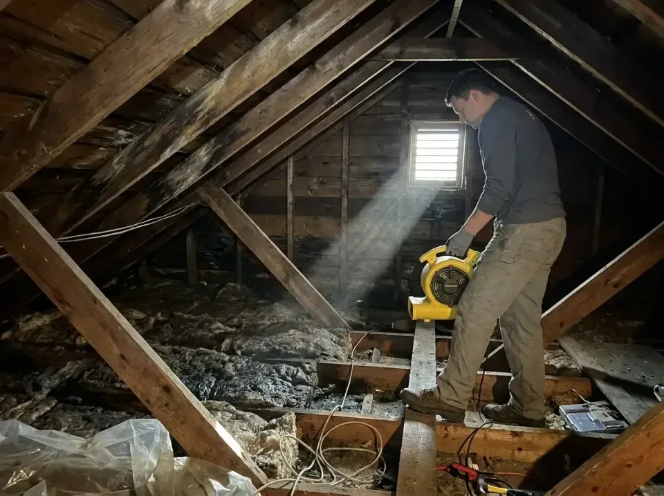 attic-water-damage-drying-proc-007 — frequently asked questions, Emergency Water Extraction & 24/7 Flood Response in Posen,…